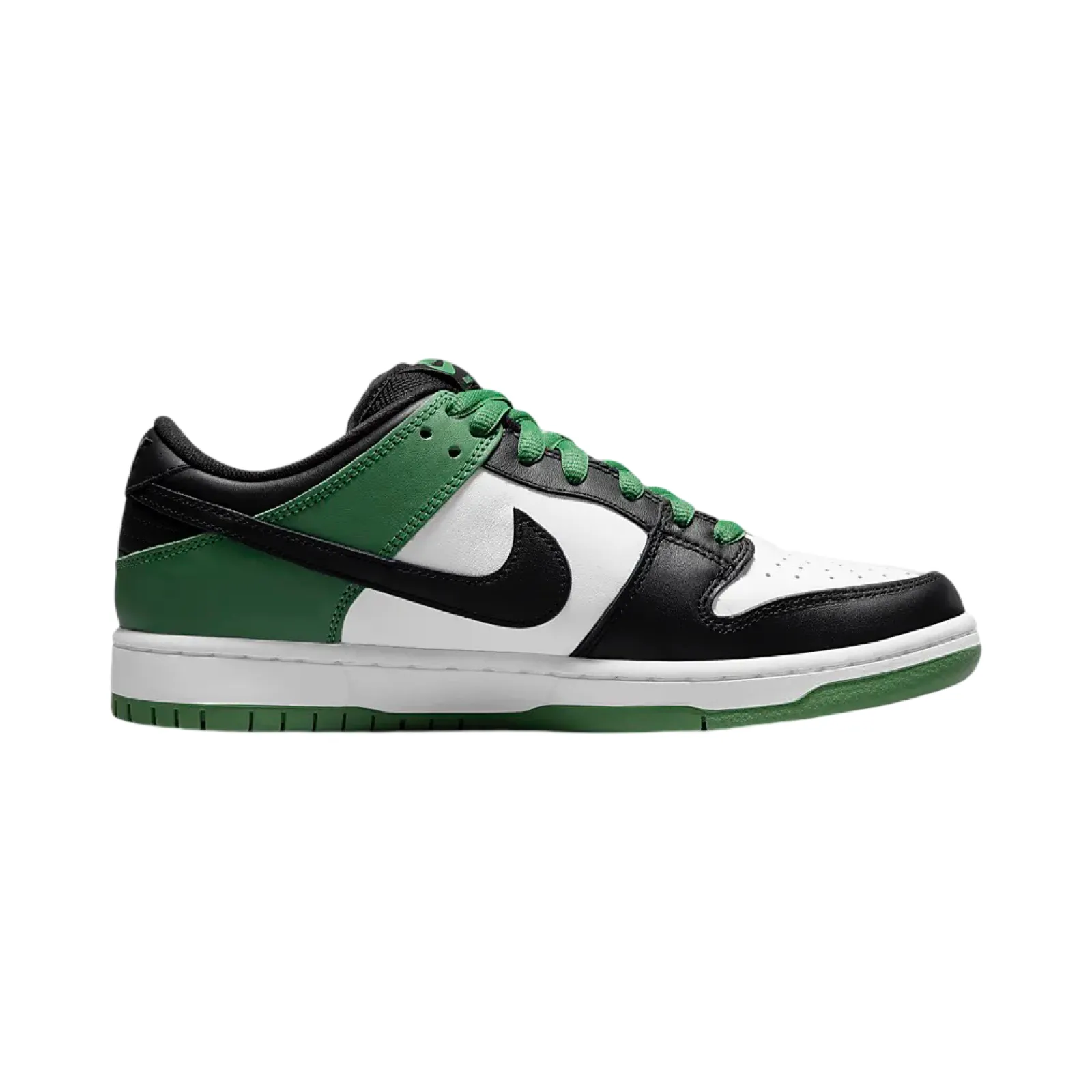 Nike SB Dunk Low Pro Classic Green Black White Iconic Sneakers