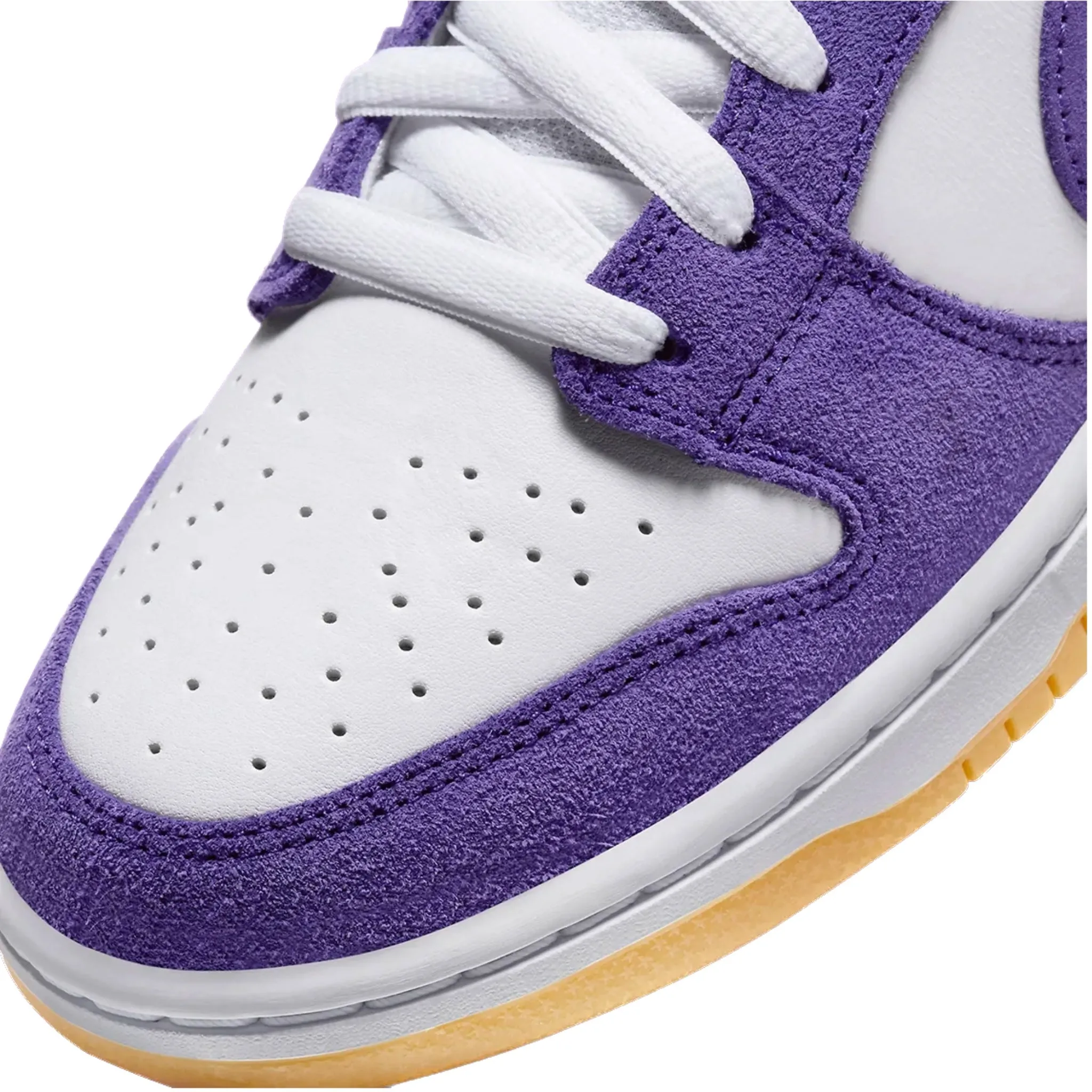 Nike SB Dunk Low Pro ISO Orange Label Court Purple White Gum Light Brown Iconic Sneakers
