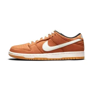 Nike SB Dunk Low Pro ISO Orange Label Dark Russet Nike Dunk sneakers with classic silhouette