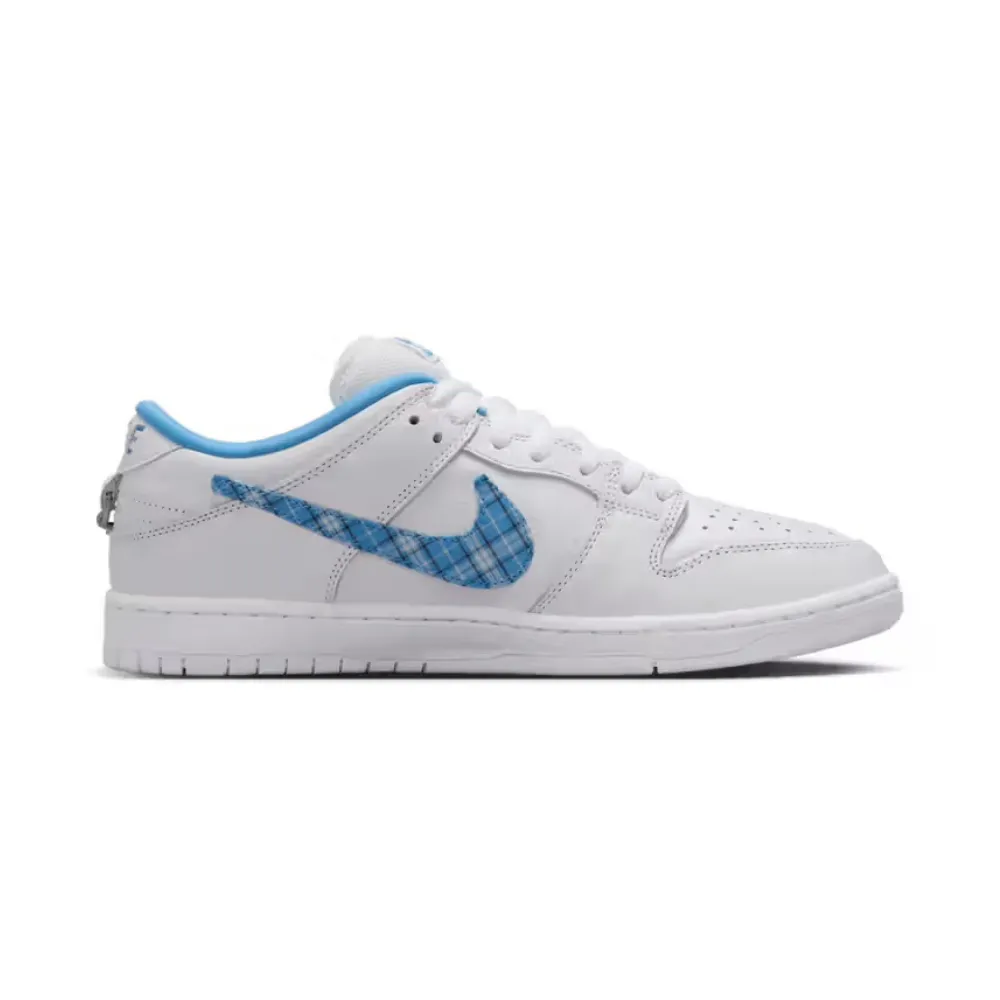 Nike SB Dunk Low Pro Nicole Hause White University Blue Midnight Navy Pure Platinum Iconic Sneakers