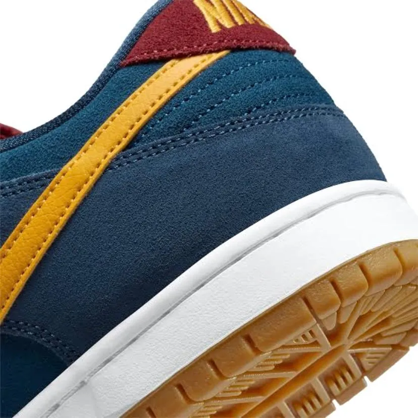 Nike SB Dunk Low Pro Premium Barcelona Navy University Gold Gym Red Iconic Sneakers