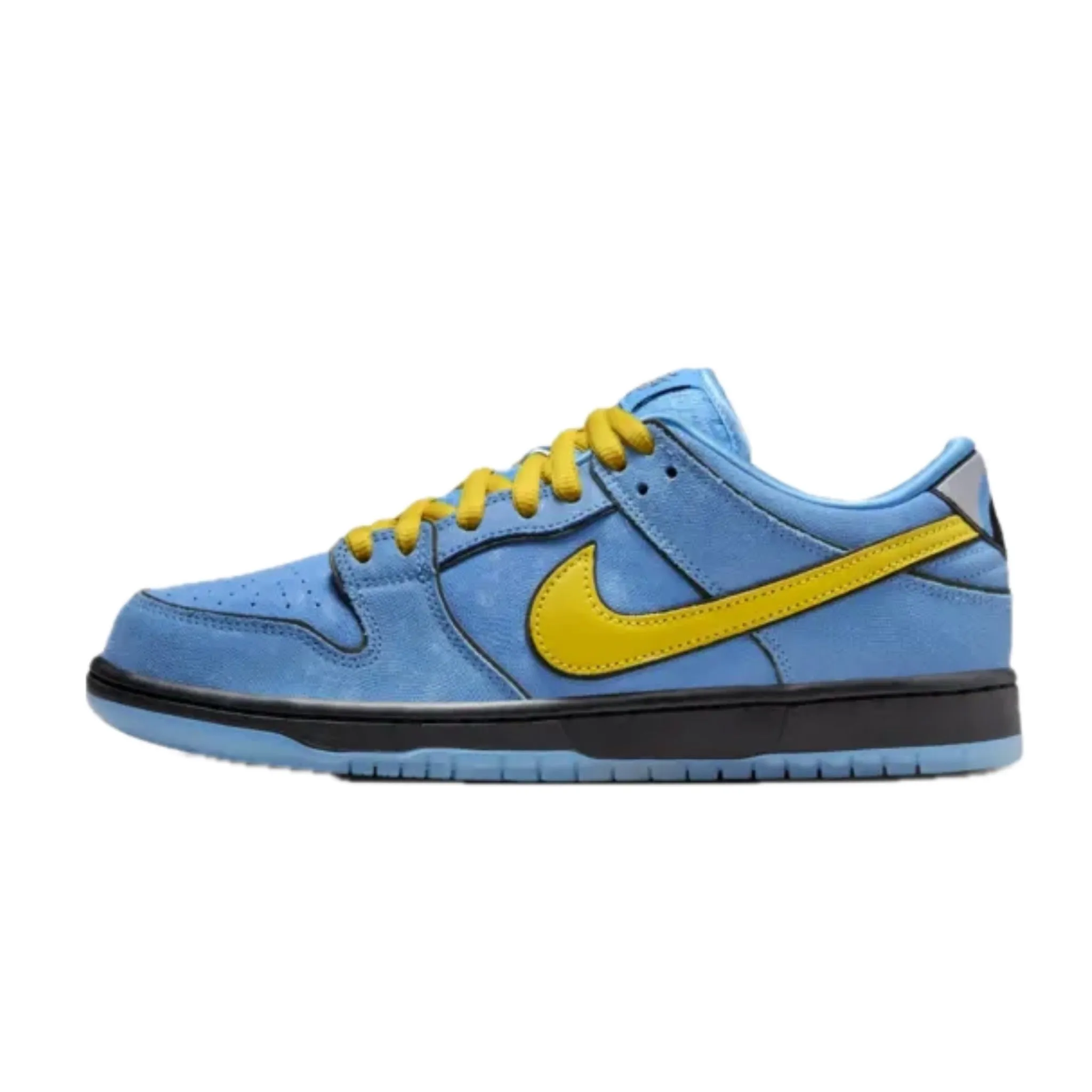 Nike SB Dunk Low Pro QS Powerpuff Girls Bubbles Mean Blue Chill Deep Royal Blue Nike Dunk sneakers with classic silhouette