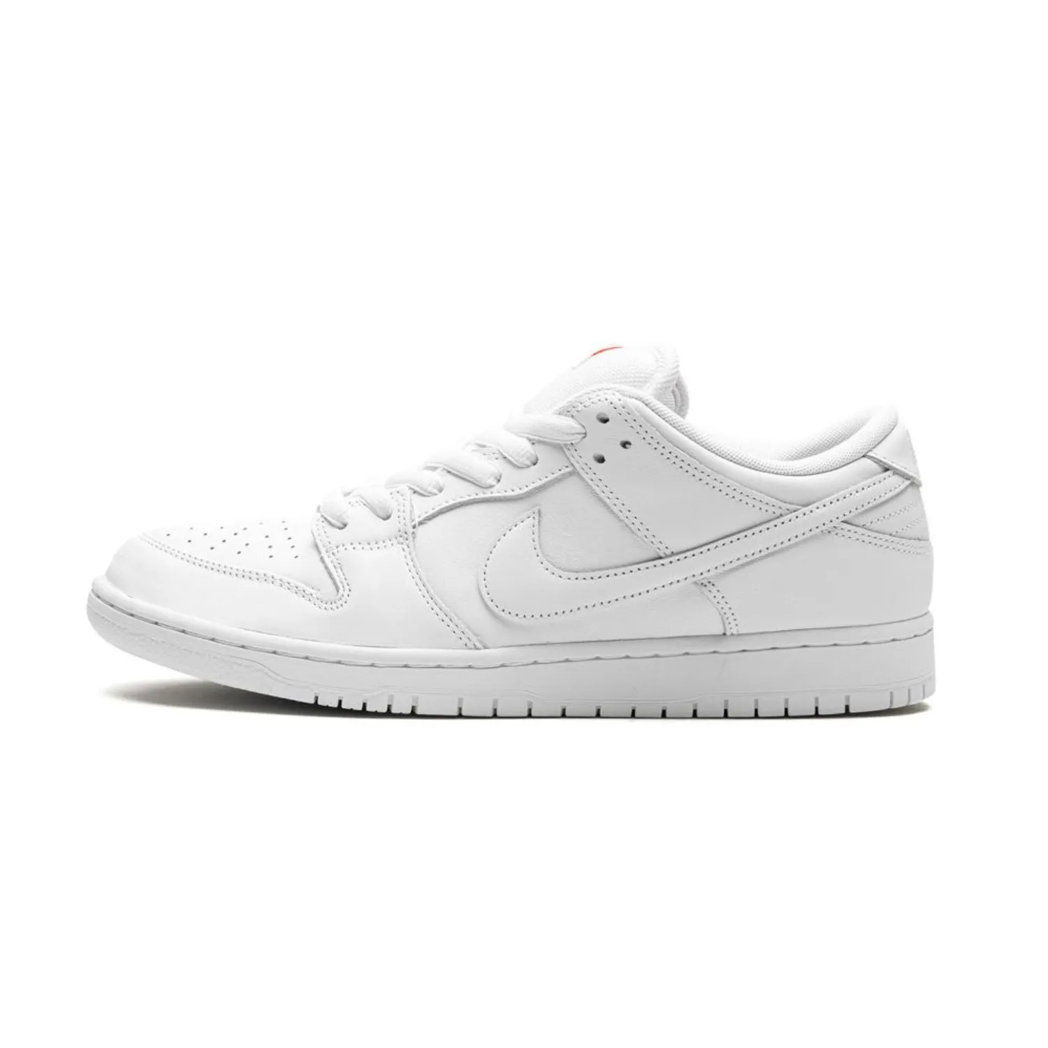 Nike SB Dunk Low Pro Triple White Nike Dunk sneakers with classic silhouette