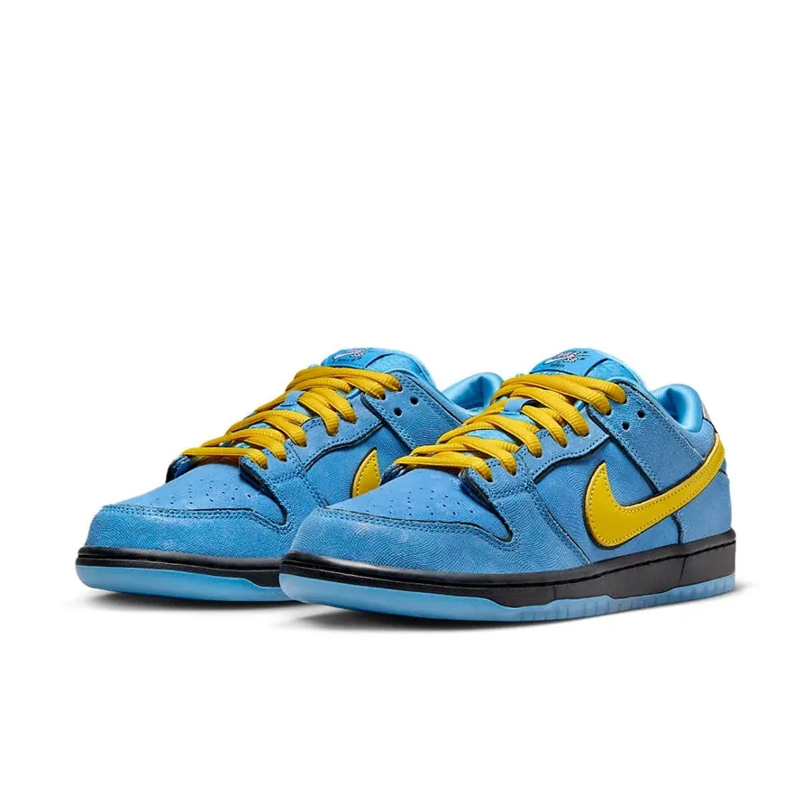 Nike SB Dunk Low (PS) The Powerpuff Girls Bubbles Blue Chill Deep Royal Blue Active Pink Iconic Sneakers