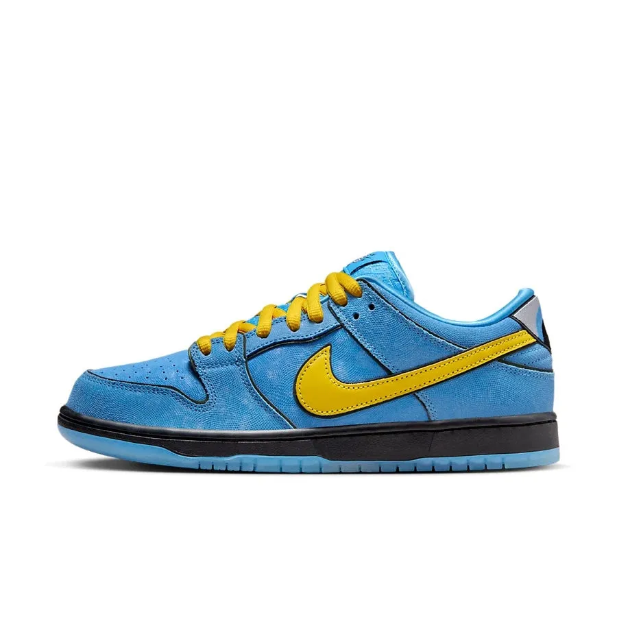 Nike SB Dunk Low (PS) The Powerpuff Girls Bubbles Blue Chill Deep Royal Blue Active Pink Nike Dunk sneakers with classic silhouette