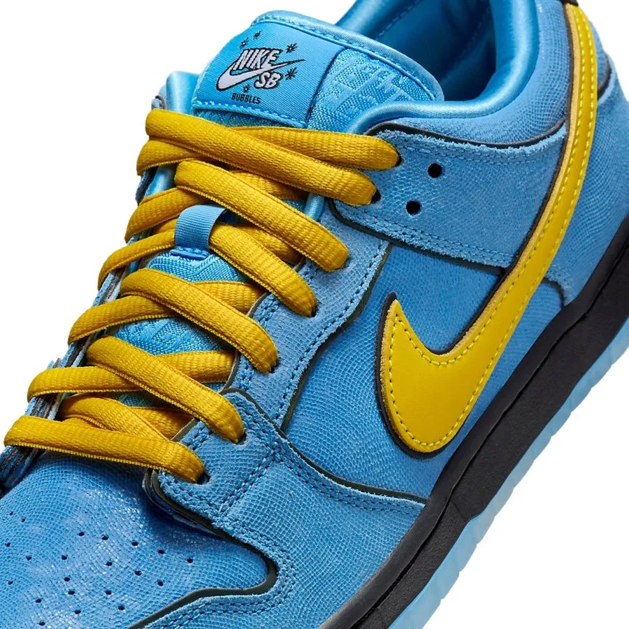 Nike SB Dunk Low (PS) The Powerpuff Girls Bubbles Blue Chill Deep Royal Blue Active Pink Iconic Sneakers