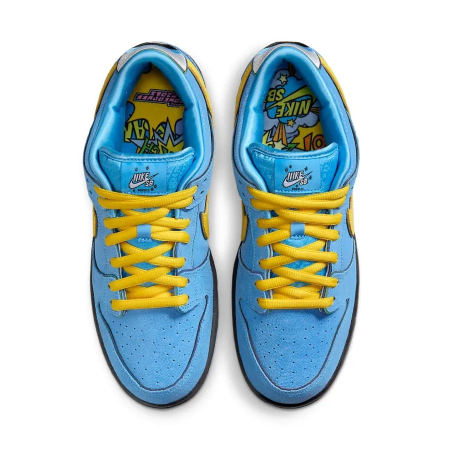 Nike SB Dunk Low (PS) The Powerpuff Girls Bubbles Blue Chill Deep Royal Blue Active Pink Iconic Sneakers