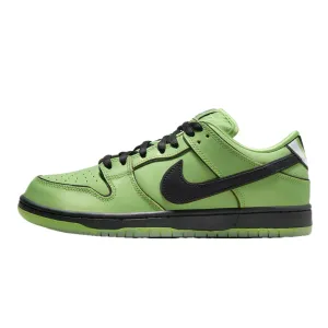 Nike SB Dunk Low (PS) The Powerpuff Girls Buttercup Mean Green Black Lotus Pink Nike Dunk sneakers with classic silhouette