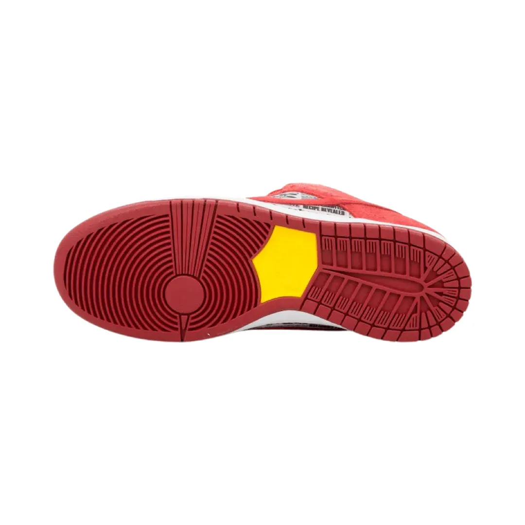 Nike SB Dunk Low Rukus Crawfish Action Red Metallic Silver Tour Yellow (Regular Box) Iconic Sneakers
