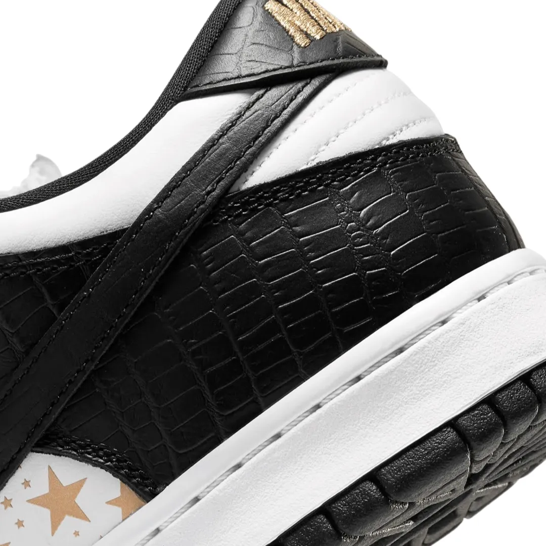 Nike SB Dunk Low Supreme Stars White Black Metallic Gold (2021) Iconic Sneakers