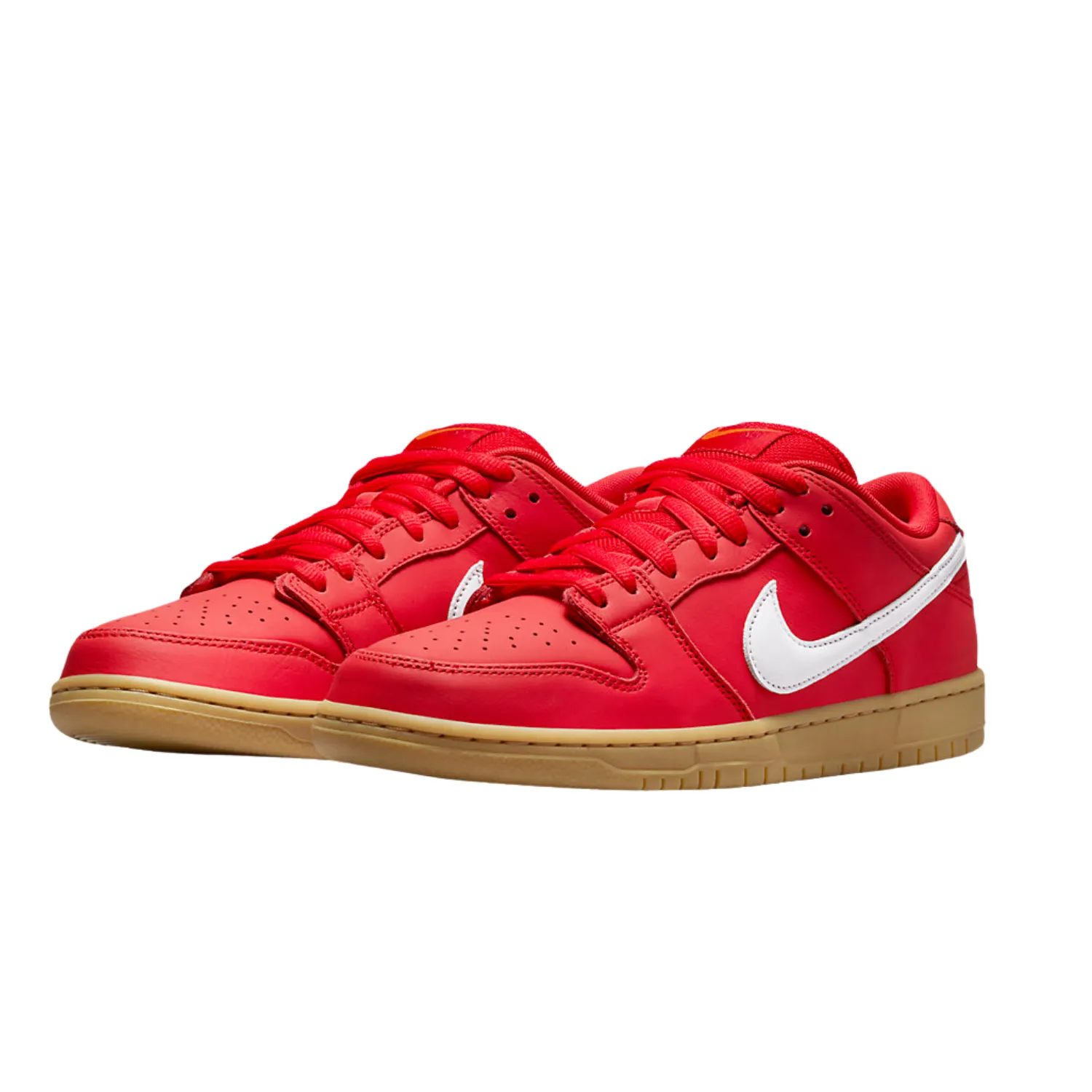 Nike SB Dunk Low University Red White Gum Light Brown Gym Red Iconic Sneakers