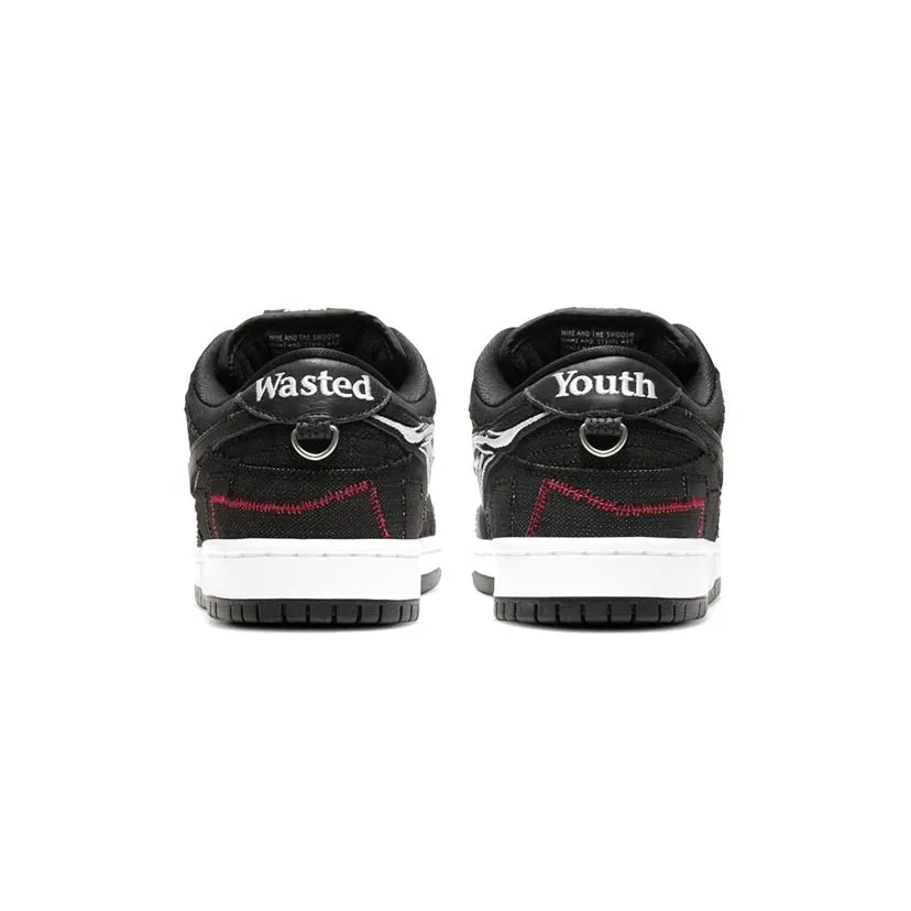 Nike SB Dunk Low Wasted Youth Black White Iconic Sneakers