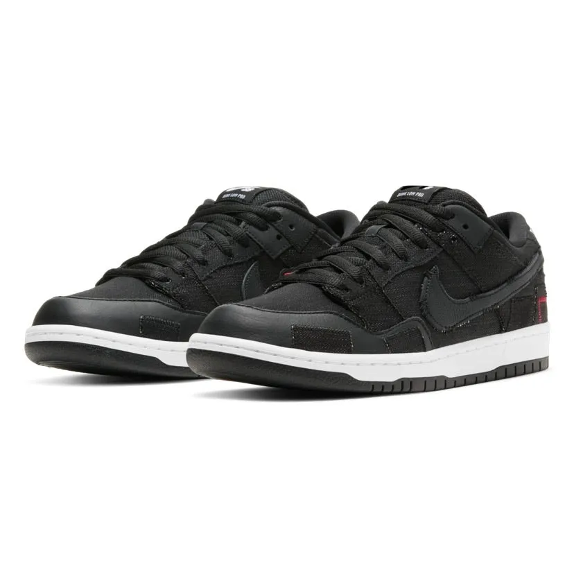 Nike SB Dunk Low Wasted Youth Black White Nike Dunk sneakers with classic silhouette