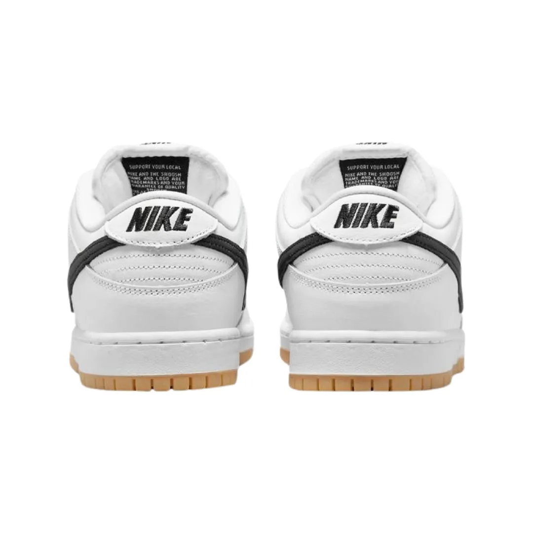 Nike SB Dunk Low White Gum White Black White Gum Light Brown Iconic Sneakers