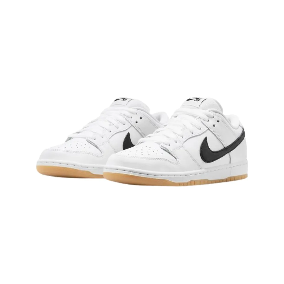 Nike SB Dunk Low White Gum White Black White Gum Light Brown Iconic Sneakers