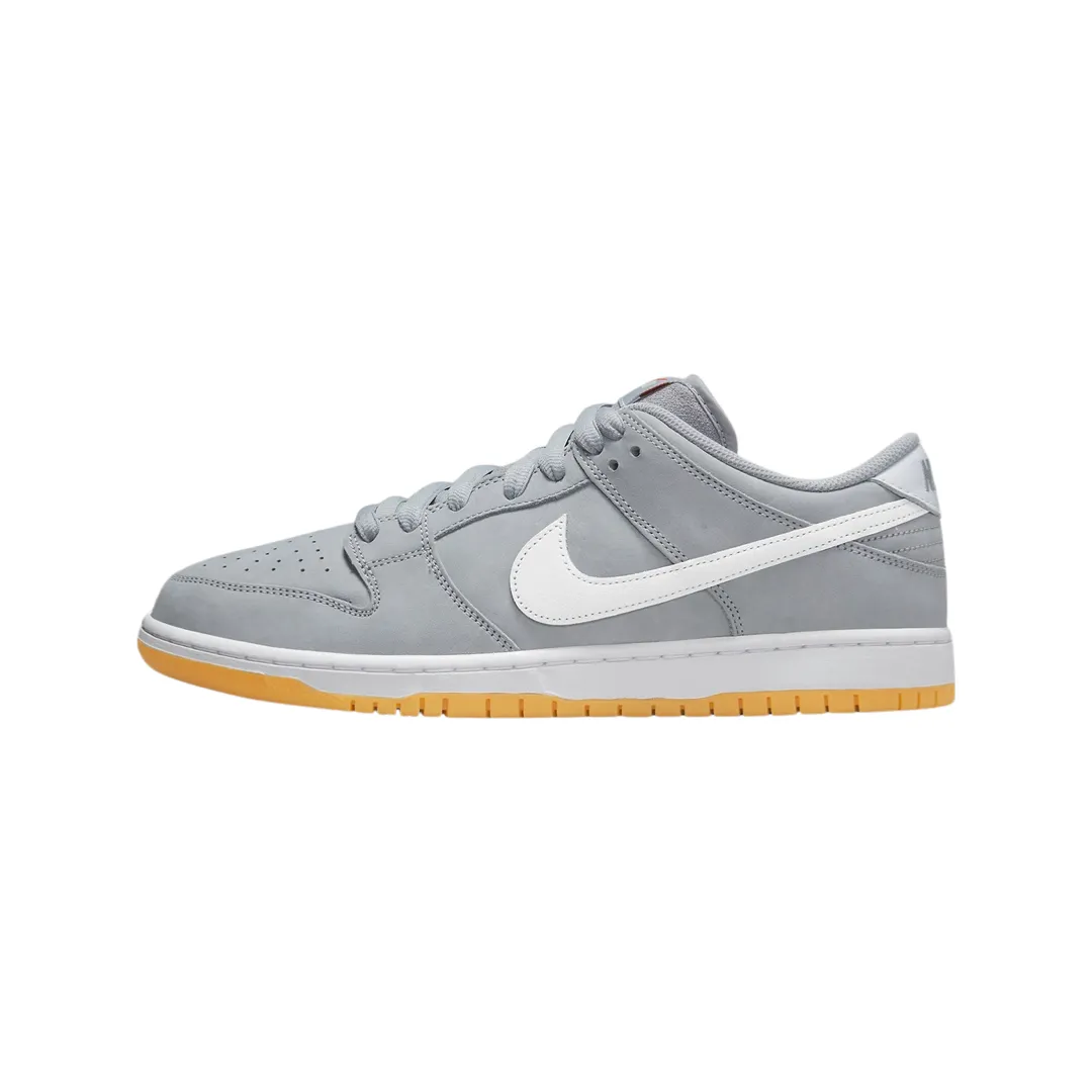 Nike SB Dunk Low Wolf Grey Gum White Black Nike Dunk sneakers with classic silhouette
