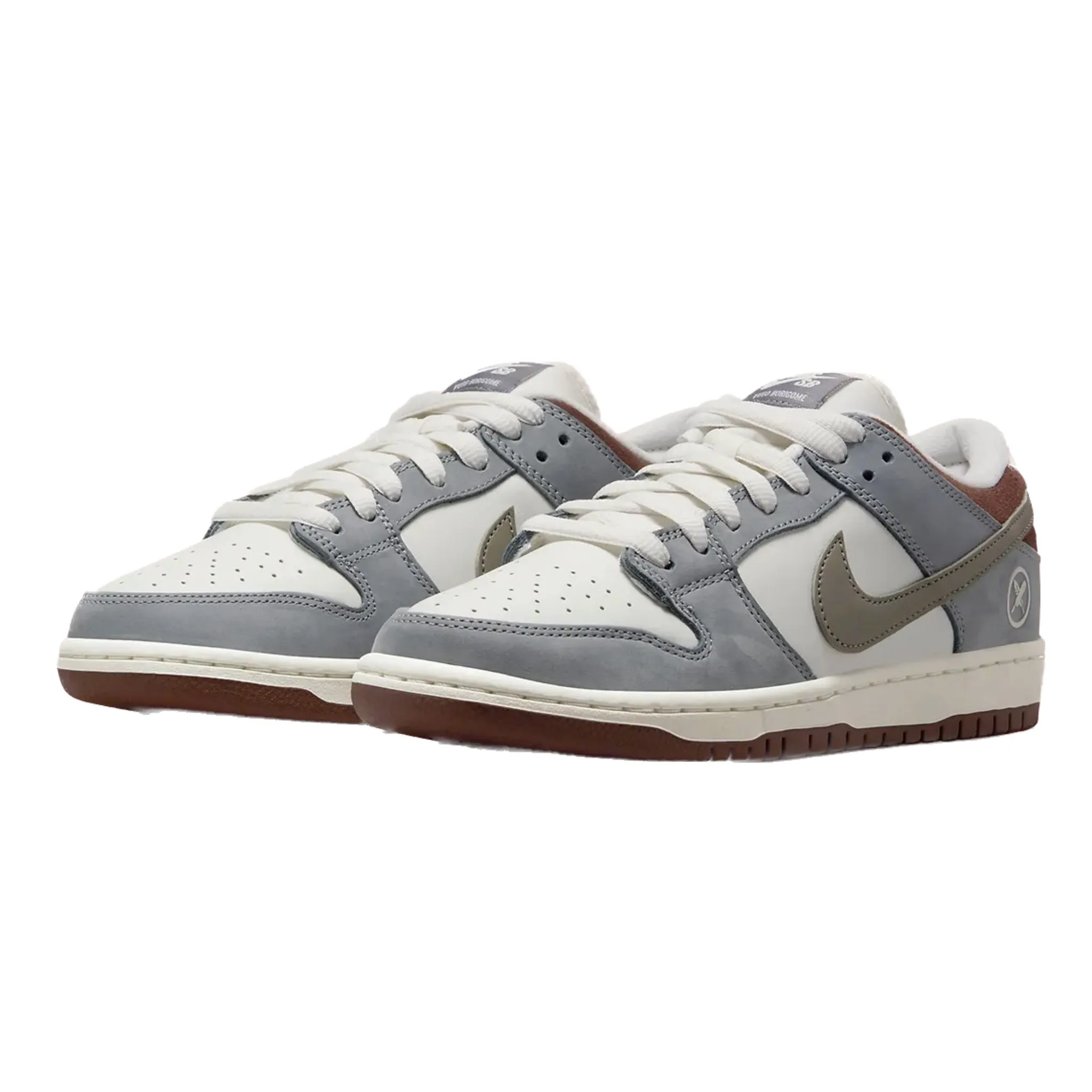 Nike SB Dunk Low Yuto Horigome Wolf Grey Iron Grey Sail Nike Dunk sneakers with classic silhouette