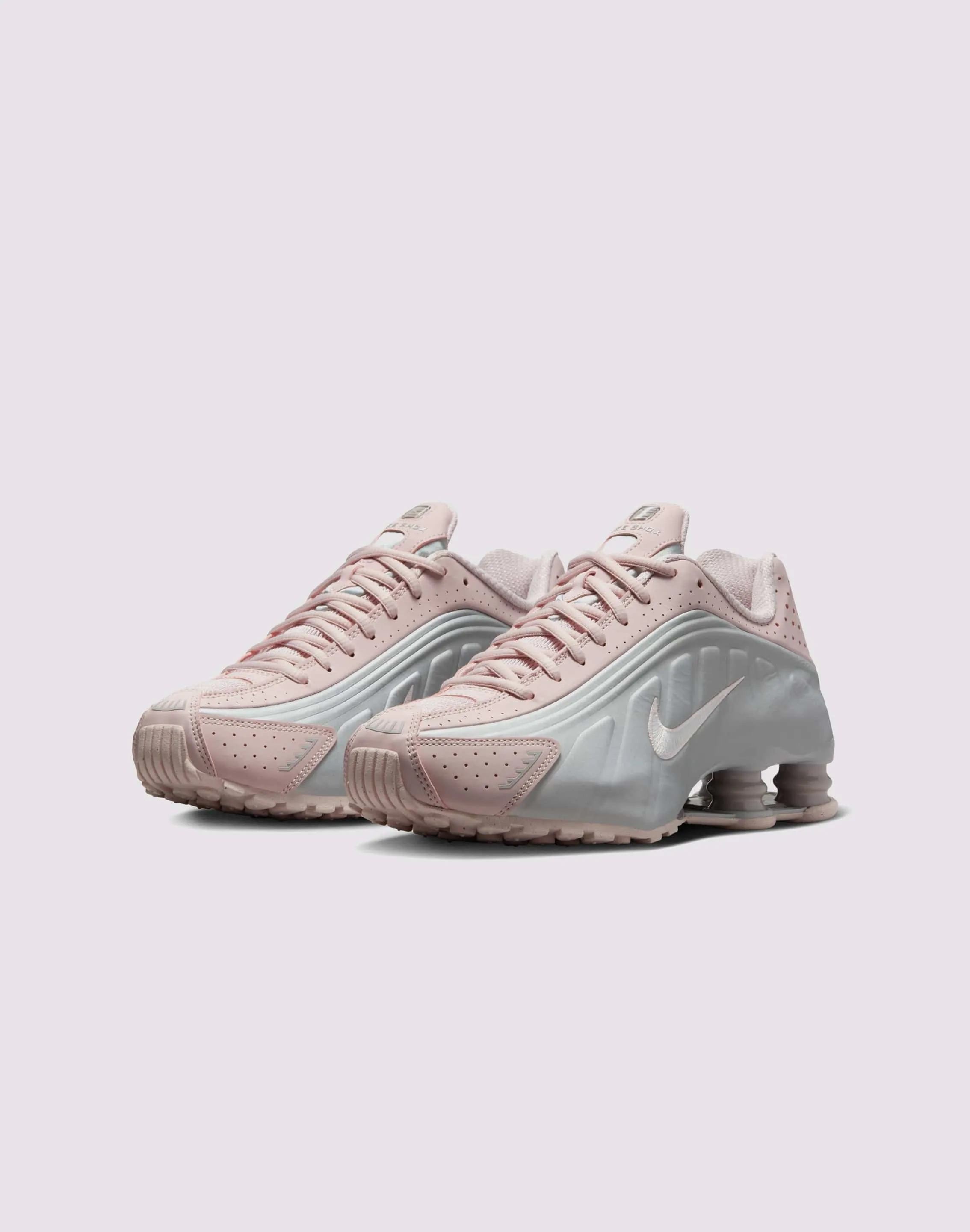 Nike Shox R4 "Barely Rose/Mtlc Platinum" Speed Sneakers