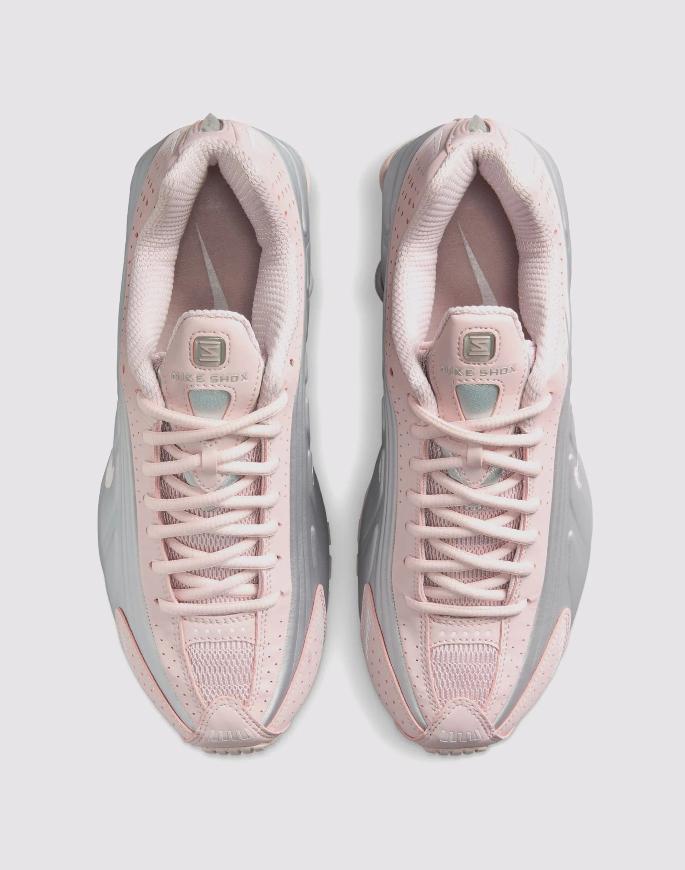 Nike Shox R4 "Barely Rose/Mtlc Platinum" Speed Sneakers