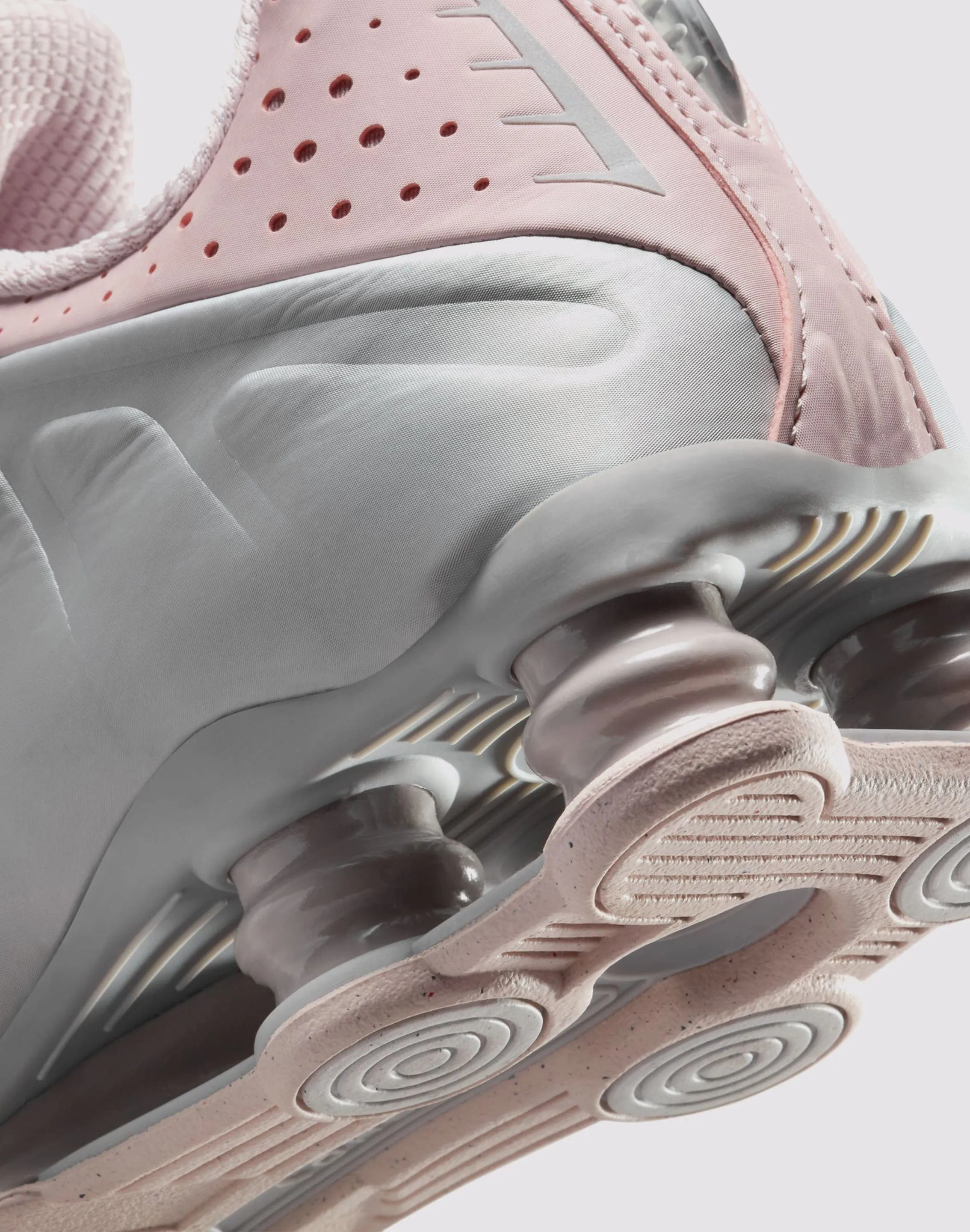 Nike Shox R4 "Barely Rose/Mtlc Platinum" Speed Sneakers
