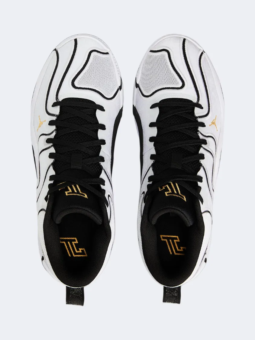 Nike Tatum 3 Tunnel Walk Men Basketball Shoes White/Black/Gold Mens Urban Style Comfort Shoes