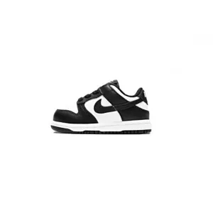 Nike Toddler Dunk Low Panda White Black White Nike Dunk sneakers with classic silhouette