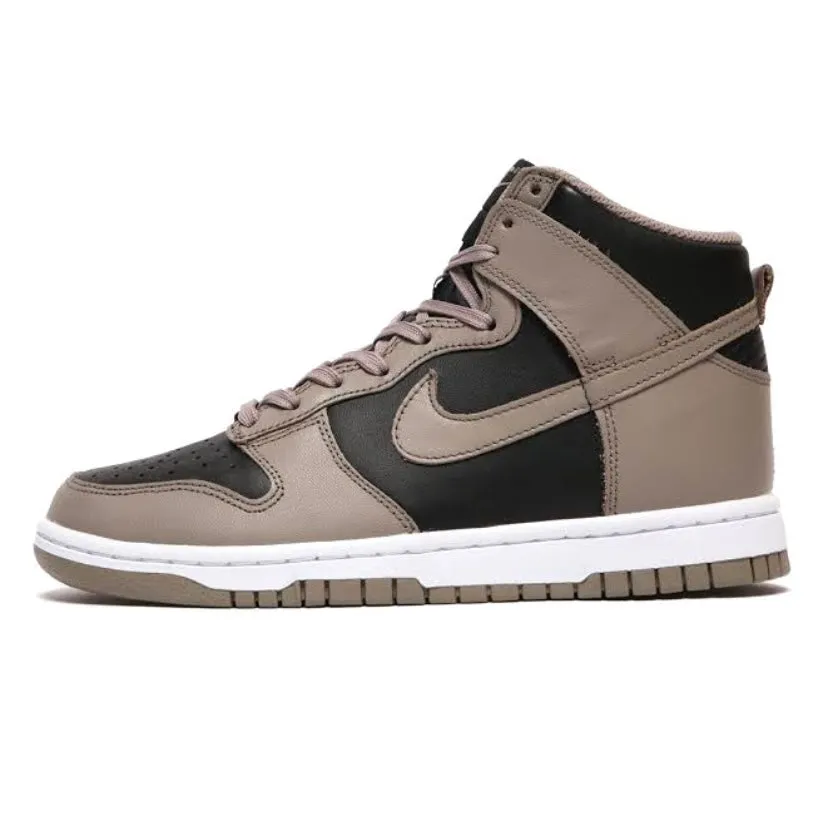 Nike Womens Dunk High Fossil Moon Black Iconic Sneakers
