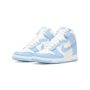 Nike Women's Dunk High White Aluminum Nike Dunk sneakers with classic silhouette