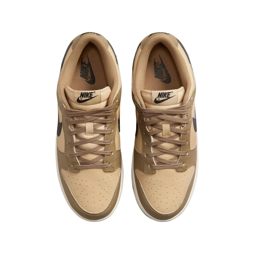 Nike Women's Dunk Low Dark Driftwood Black Sesame Sail Iconic Sneakers