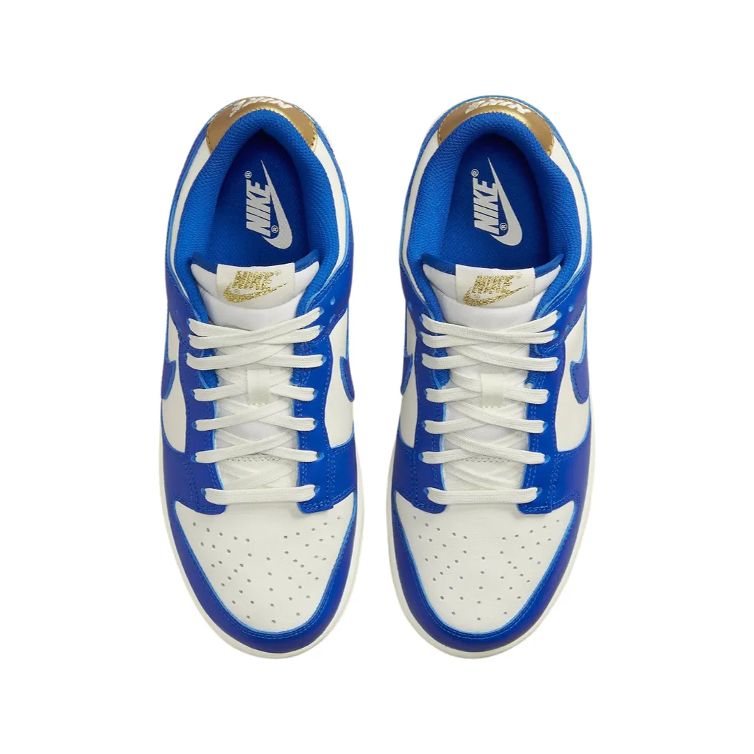 Nike Women's Dunk Low Dark Kansas City Sail Blue White Iconic Sneakers