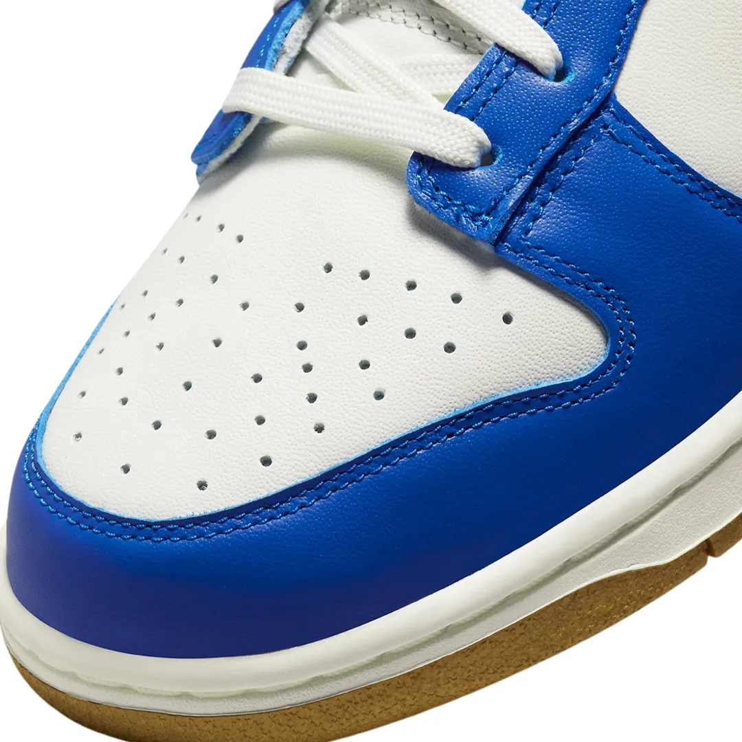 Nike Women's Dunk Low Dark Kansas City Sail Blue White Iconic Sneakers