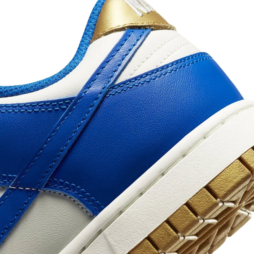 Nike Women's Dunk Low Dark Kansas City Sail Blue White Iconic Sneakers