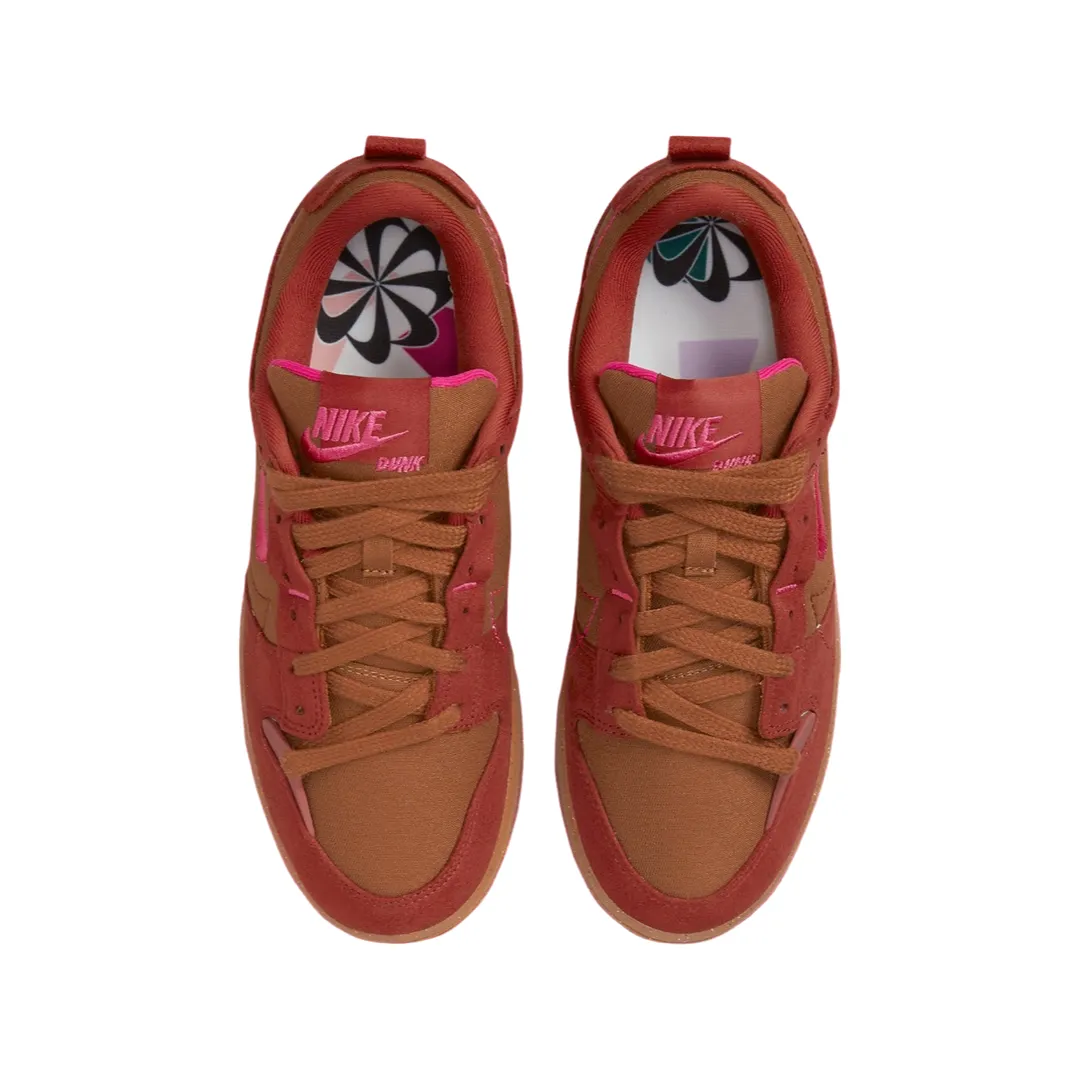 Nike Women's Dunk Low Disrupt 2 Desert Bronze Iconic Sneakers