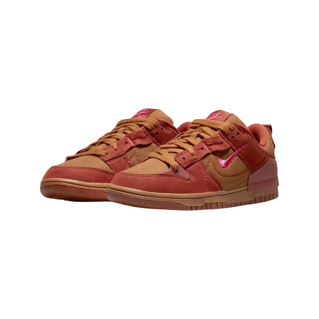Nike Women's Dunk Low Disrupt 2 Desert Bronze Iconic Sneakers