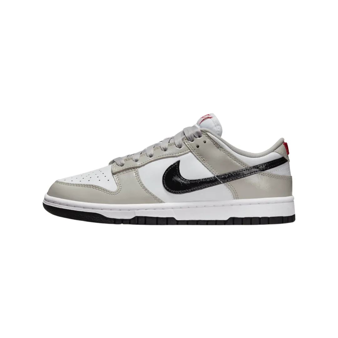 Nike Women's Dunk Low Light Iron Ore Red Black White Nike Dunk sneakers with classic silhouette
