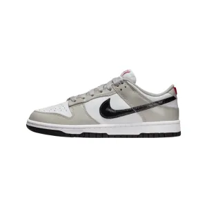 Nike Women's Dunk Low Light Iron Ore Red Black White Nike Dunk sneakers with classic silhouette