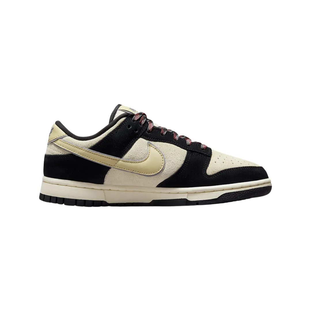 Nike Women's Dunk Low LX Black Team Gold Orange Coconut Milk Iconic Sneakers