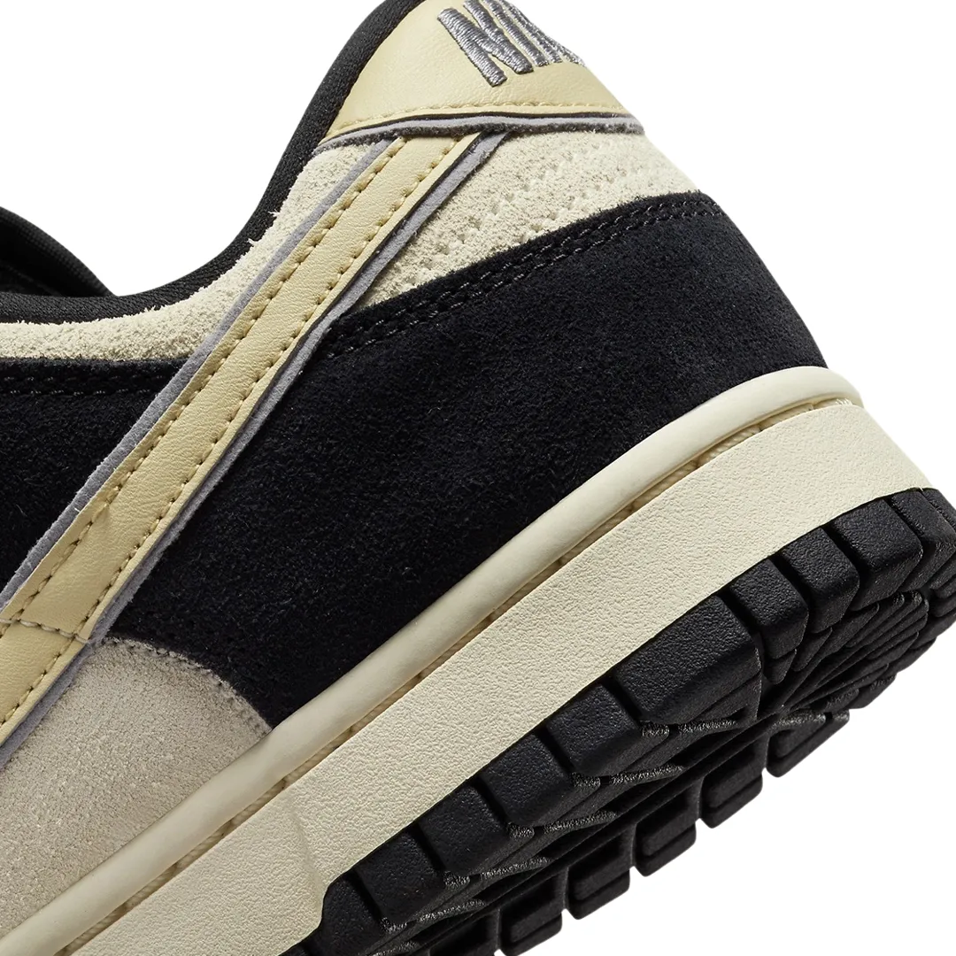 Nike Women's Dunk Low LX Black Team Gold Orange Coconut Milk Iconic Sneakers