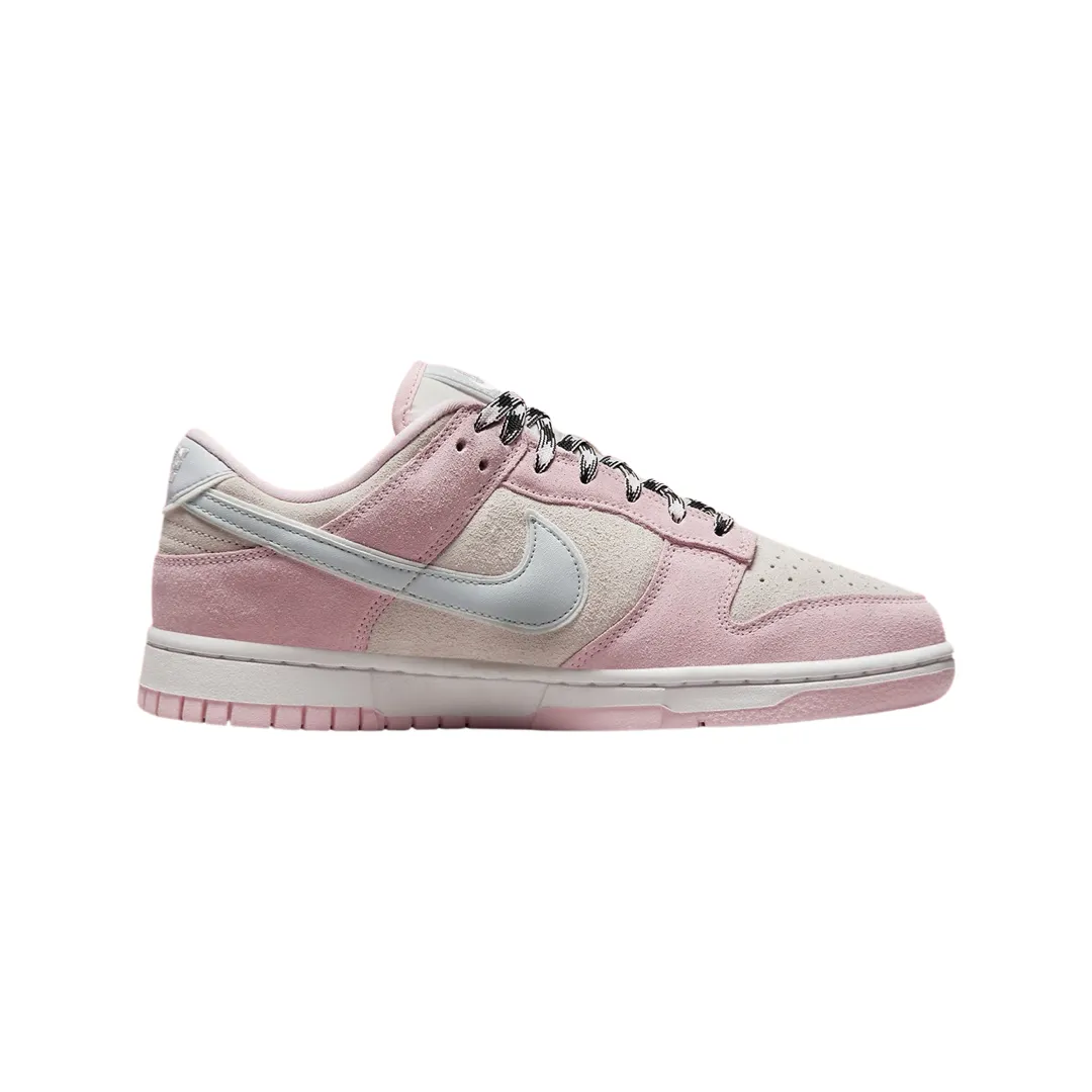 Nike Women's Dunk Low LX Pink Foam Pure Platinum Iconic Sneakers