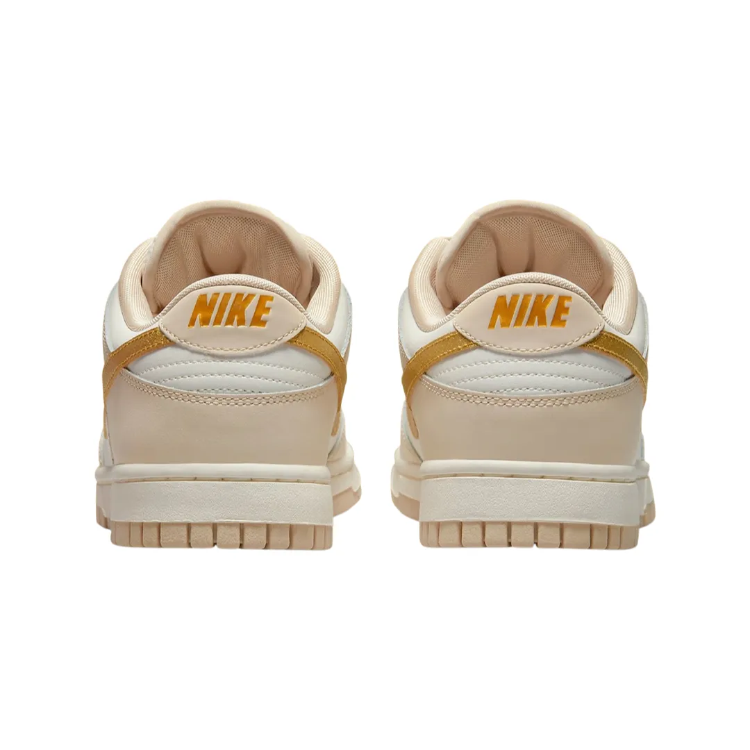 Nike Women's Dunk Low Metallic Gold Iconic Sneakers