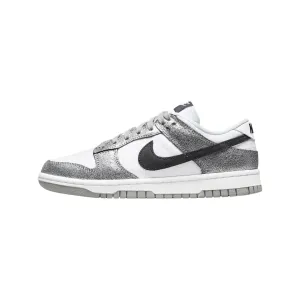 Nike Women's Dunk Low Metallic Silver Black White Nike Dunk sneakers with classic silhouette