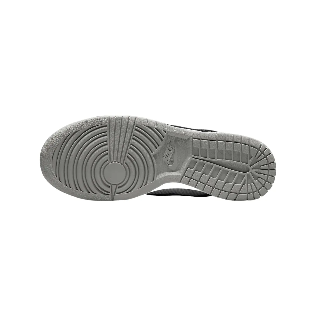 Nike Women's Dunk Low Metallic Silver Black White Iconic Sneakers