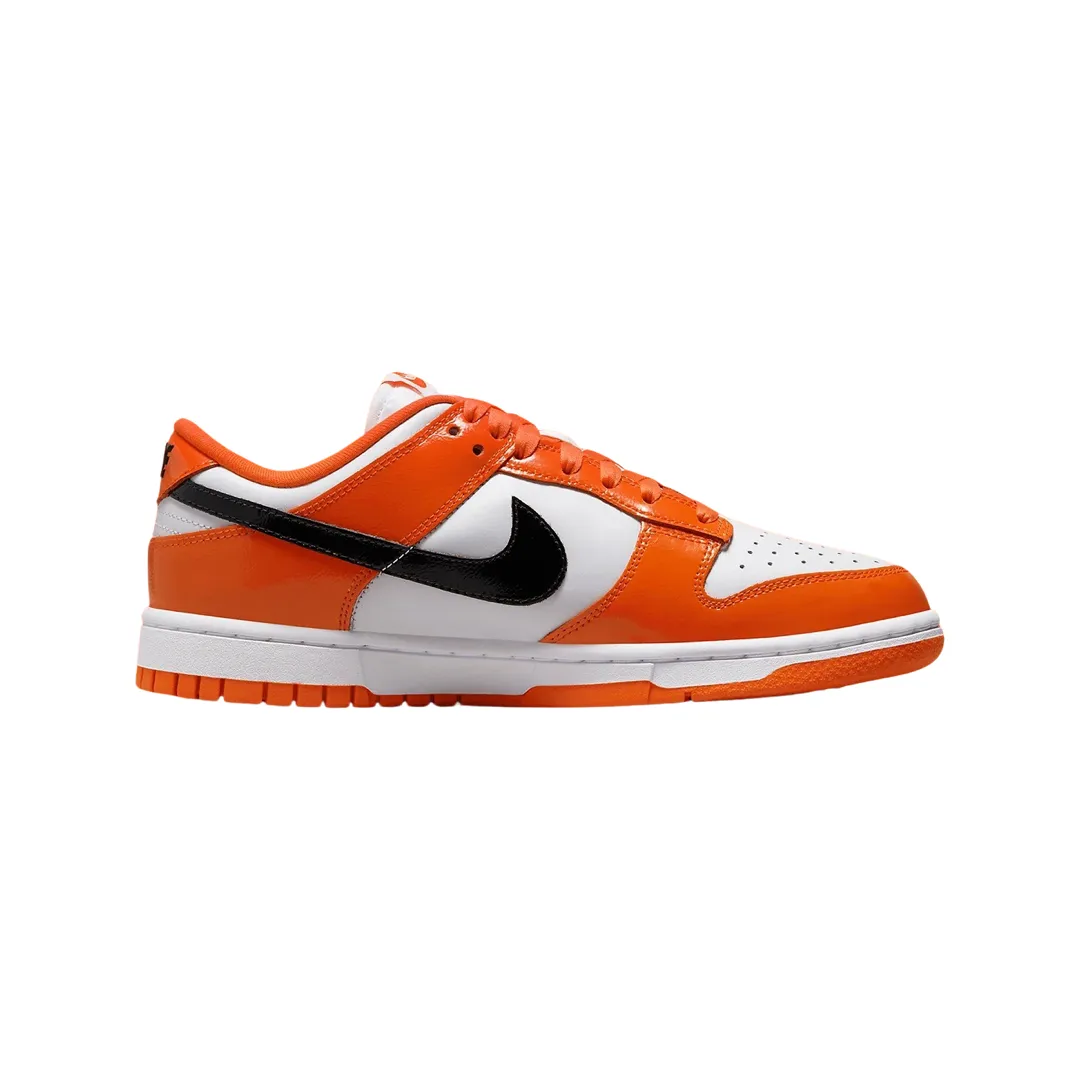 Nike Women's Dunk Low Patent Halloween Brilliant Orange Black Iconic Sneakers