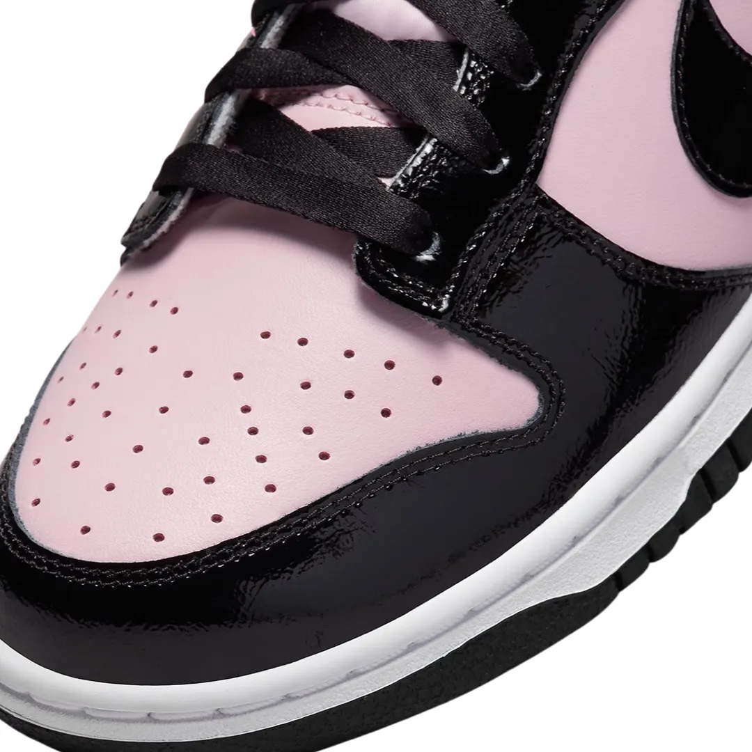 Nike Women's Dunk Low Pink Foam Black White Iconic Sneakers