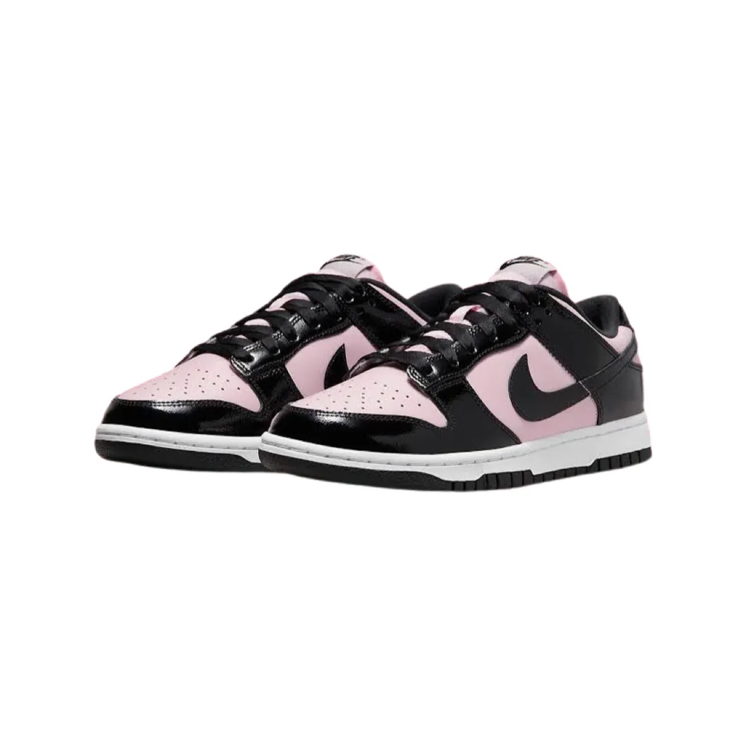 Nike Women's Dunk Low Pink Foam Black White Iconic Sneakers