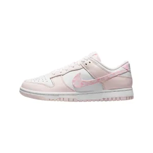 Nike Women's Dunk Low Pink Paisley White Pearl Pink Medium Soft Pink Nike Dunk sneakers with classic silhouette