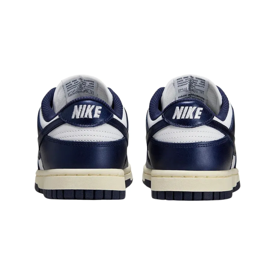 Nike Women's Dunk Low Premium Vintage Navy Iconic Sneakers