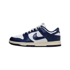 Nike Women's Dunk Low Premium Vintage Navy Nike Dunk sneakers with classic silhouette