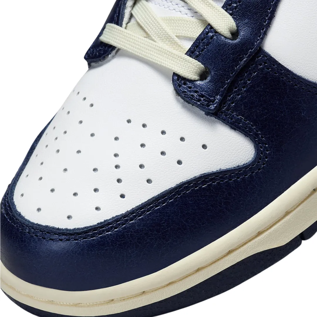 Nike Women's Dunk Low Premium Vintage Navy Iconic Sneakers