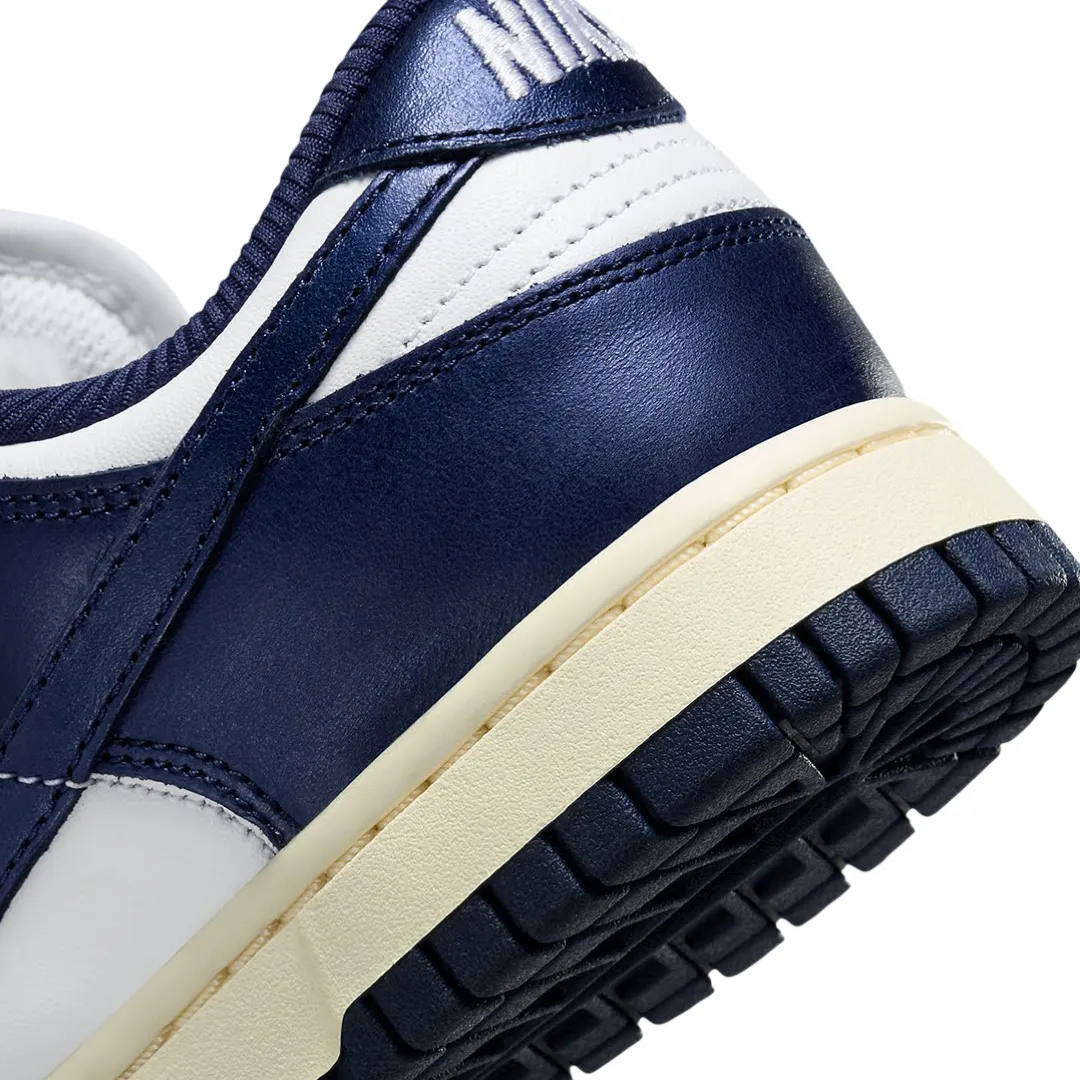 Nike Women's Dunk Low Premium Vintage Navy Iconic Sneakers